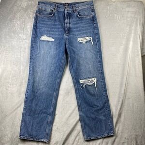 BDG Urban Outfitters Relaxed‎ Straight Jeans Distressed Blue Mens Size 31